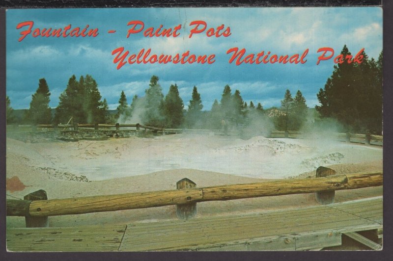 Wyoming Fountain - Paint Pots, Yellowstone National Park ~ Chrome