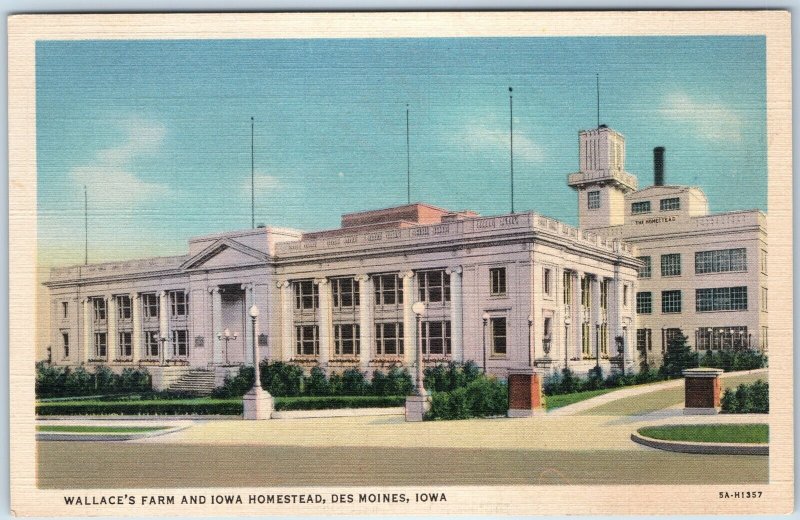 1935 Des Moines, IA Wallaces Farm Iowa Homestead Roman Bldg Ionic Column PC A246