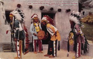 Native American Pueblo Indian Dancers Manitou Colorado 1910s postcard