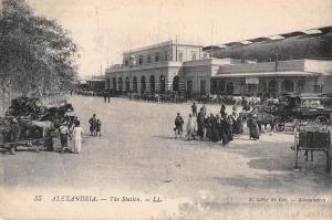 BR95332 alexandria the station chariot egypt africa