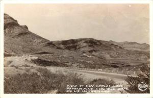 Frashers RPPC View San Carlos Lake AZ approaching Coolidge Dam US 180  unposted