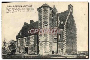 Old Postcard Chateau de Plessis-les-Tours