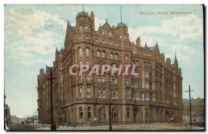 Postcard Old Midland Hotel Manchester