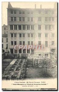 Postcard Old Union Advertisement Family Rue de Charonne Paris School of cutlery