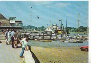 Hampshire Postcard - Royal Lymington Yacht Club - Showing Ferry - Ref 3575A