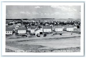 c1950's Birds Eye View Looking East Tank Hill Lemmon SD RPPC Photo Postcard