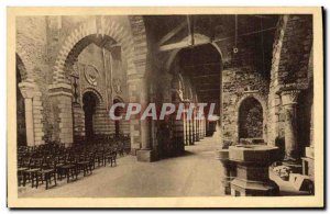 Postcard Old St Philbert de Grand Place Carolingian Abbey Church Great nave a...