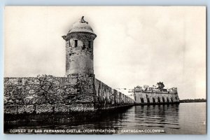 Cartagena Colombia Postcar Corner of San Fernando Castle c1910 RPPC Photo