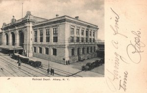 Vintage Postcard 1906 Railroad Depot. Albany New York N. Y.