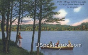 Lake - Fairy Stone State Park, Virginia VA Postcard