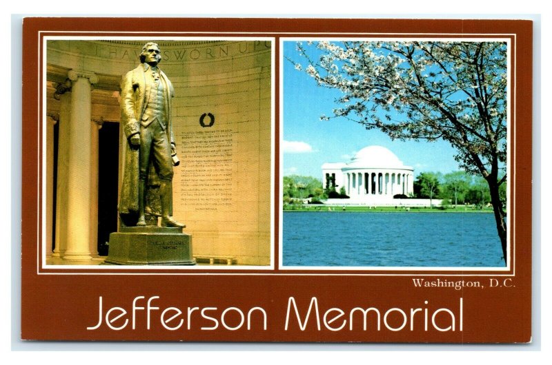 Postcard Jefferson Memorial, Washington DC E32