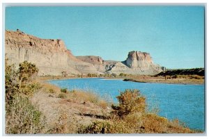 Green River Wyoming PostcardGreen River Run Along Palisades And Toll Rock c1960s