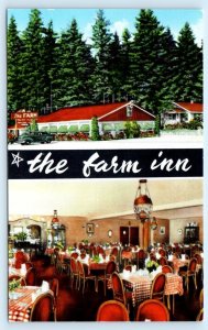 THE FARM INN, Highway 99 near TACOMA, Washington WA ~ Roadside 1950s Postcard