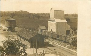 Postcard RPPC Missouri Grants Pass C-1910 Grain Elevator 23-5573