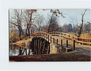 Postcard Old North Bridge, Concord, Massachusetts