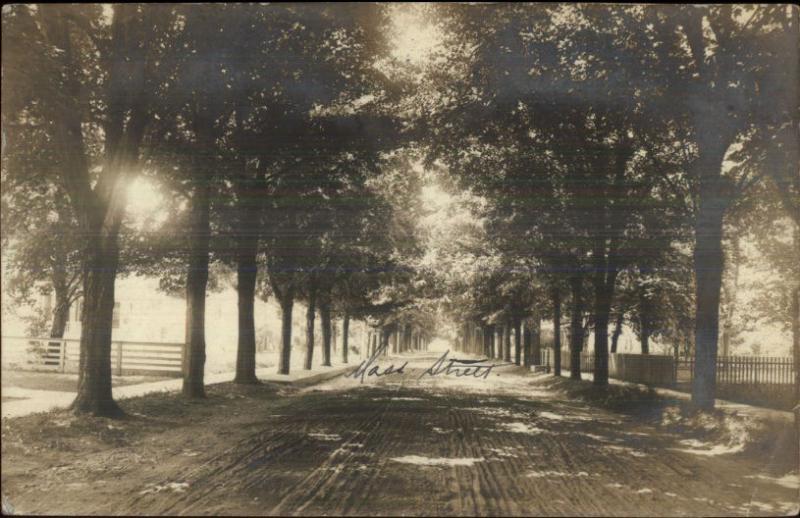 Nunda NY Cancel Road Scene c1910 Real Photo Postcard