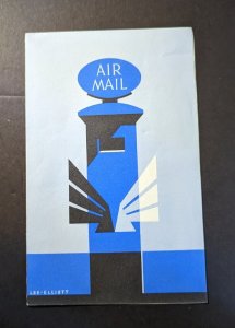 Vintage England Lee Elliot Air Mail Advertisement Booklet Post In The Blue Box