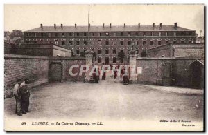 Old Postcard Lisieux Army barracks The Delaunay