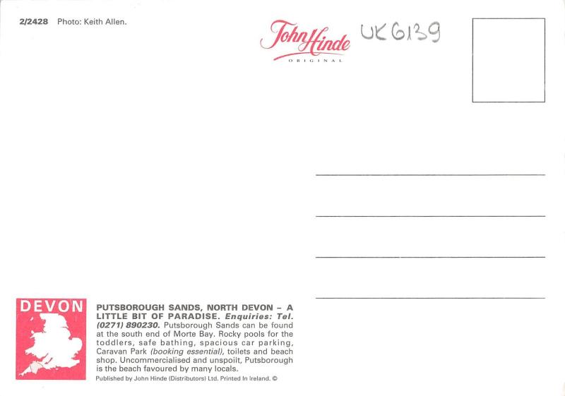 uk6139 putsborough sands uk devon