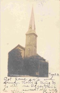 Lutheran Church Columbia City Indiana 1906 RPPC Real Photo postcard