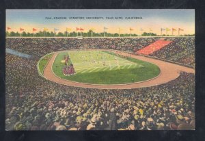 PALO ALTO CALIFORNIA STANFORD CARDINAL FOOTBALL STADIUM VINTAGE POSTCARD
