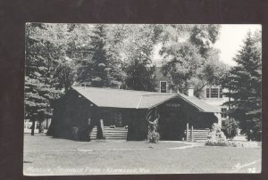 RPPC KEMMERER WYOMING TRIANGLE MUSEUM LOG CABIN REAL PHOTO POSTCARD