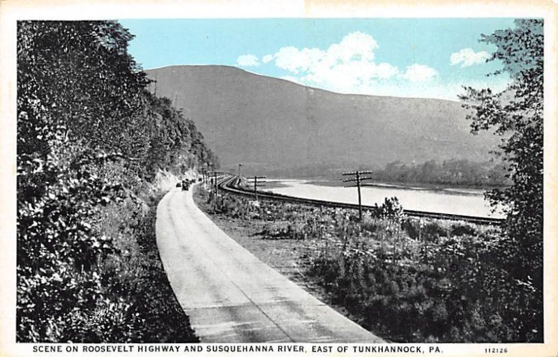Roosevelt Highway, Susquehanna River east of Tunkhannock - Tunkhannock, Penns...