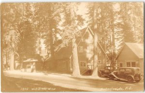 Rare RPPC Will-O-The-Wisp HUNTINGTON LAKE Mudge Photo Lakeshore, CA Fresno 1930s