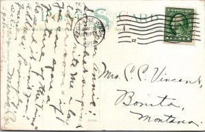 1914 Crescent Store Union Trust Marble Bank Spokane WA Vintage Postcard JA17