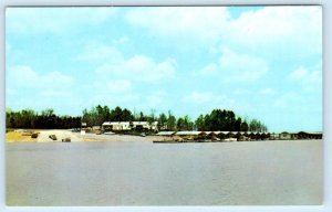 GRENADA, Mississippi MS ~ GRENADA YACHT BASIN Boat Ramp 1950s-60s Postcard