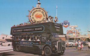 Fishermans Wharf Of San Fransisco Bus Transport USA Postcard