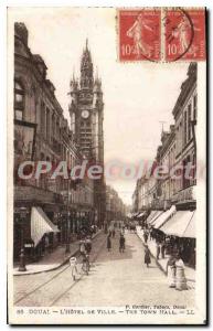 Old Postcard Douai Hotel De Ville