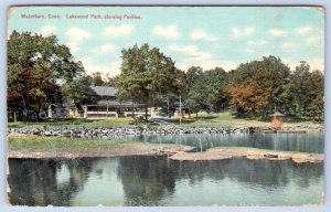 1910's WATERBURY CONNECTICUT*CT*LAKEWOOD PARK PAVILION*ANTIQUE POSTCARD