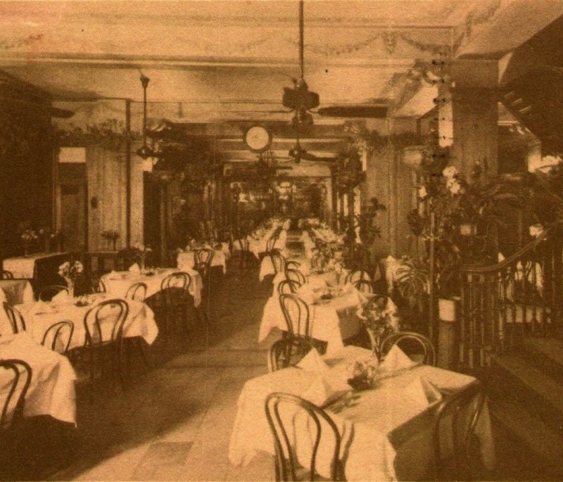 Kolb's Restaurante Principal Room Int Nuevo Orleans Luisina. 1938 Tarjeta Postal