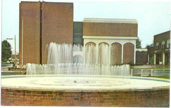 Macon County Court House & Memorial Fountain Franklin NC