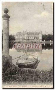 Old Postcard Rambouillet The park The castle seen from the island to the hens