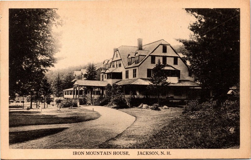 Postcard NH Carroll County Jackson Iron Mountain House Hotel ~1910 S90