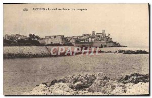 Old Postcard Antibes The Old and the ramparts