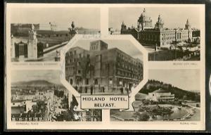 Northern Ireland 1955 Midland Hotel Belfast Postcard /