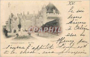 Old Postcard Chateau de Langeais (map 1900)