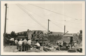 WILLIAMSTOWN VT GRANITE QUARRY EQUIPMENT ANTIQUE REAL PHOTO POSTCARD RPPC