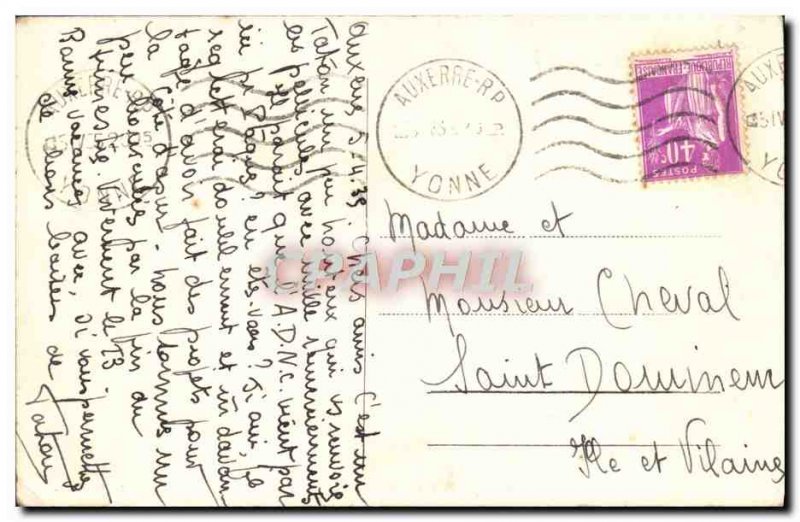 Old Postcard Pierre-Perthuis La Roche Porcea