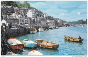 West Looe, small coastal town fishing port, south-east Cornwall, UK, 1940-60s