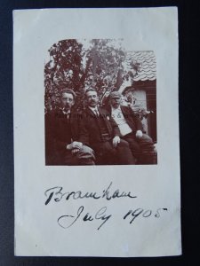 Yorkshire Osmotherley Portrait ALBERT BROWN & ALBERT BOOTH c1906 RP Postcard