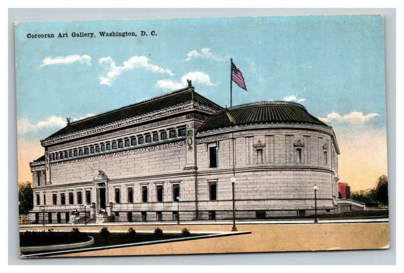 Vintage 1910's Postcard Panoramic View Corcoran Gallery of Arts Washington DC