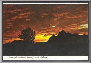 South Dakota The Badlands Beautiful Sunset - [SD-030X]