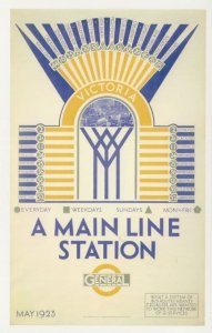 Victoria Tube Underground Station London Advertising Postcard