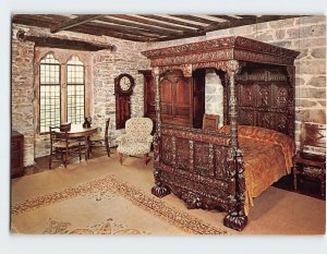 Postcard The Royal Bedroom, Gwydir Castle, Llanrwst, Wales