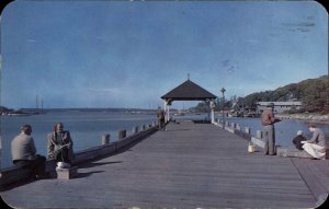 Northport Long Island New York NY Town Dock Vintage Postcard