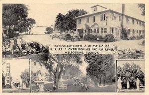 Crenshaw Hotel and Guest House Overlooking Indian River Melbourne FL